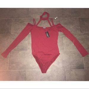 Fashion Nova Maroon Bodysuit